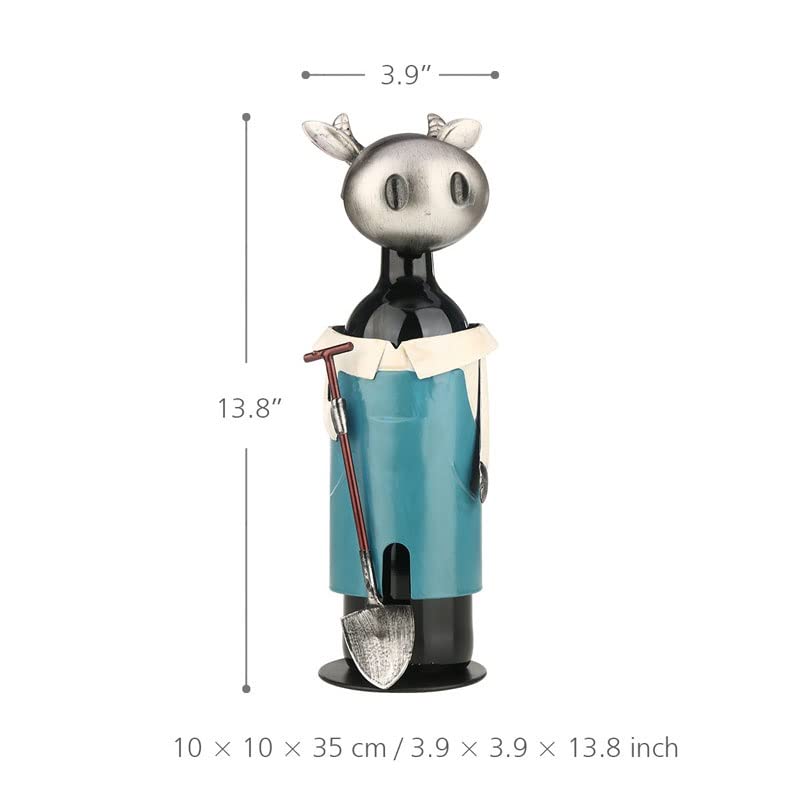 maozi Wine Rack Vintage Pickup Cow Wine Bottle Holder Statue or Decorative Wine Holder Champagne Whisky