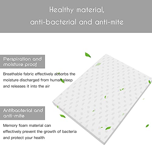 Good Nite Double Mattress Memory Foam 4.3Inch Deep with Breathable Knitted Removable Cover (135 x 190 x 11cm)