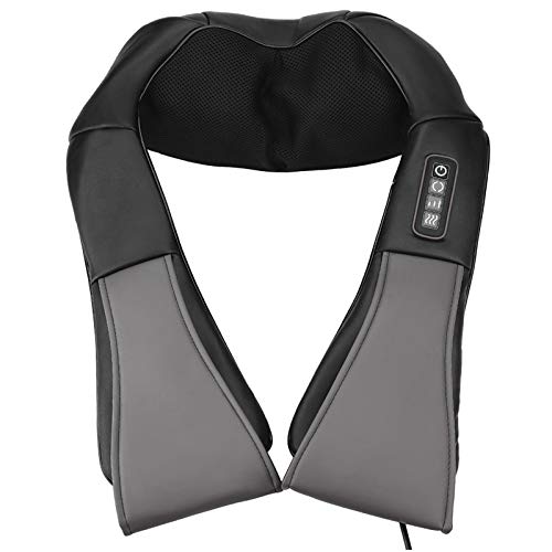 HUANGXING - Neck and Shoulder Massager, Shiatsu Roller Back Shoulder Neck Muscle Massager Body 16 Massage Ball Shawl Spine Belt 4D Infrared Knead