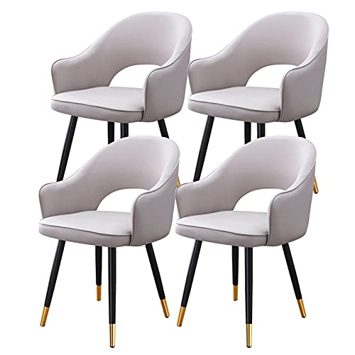 dining chair Kitchen Dining Room Furniture Chairs Kitchen Dining Chairs Set Of 4 Modern PU Leather Hollow Out Back Padded Soft Seat Living Room C