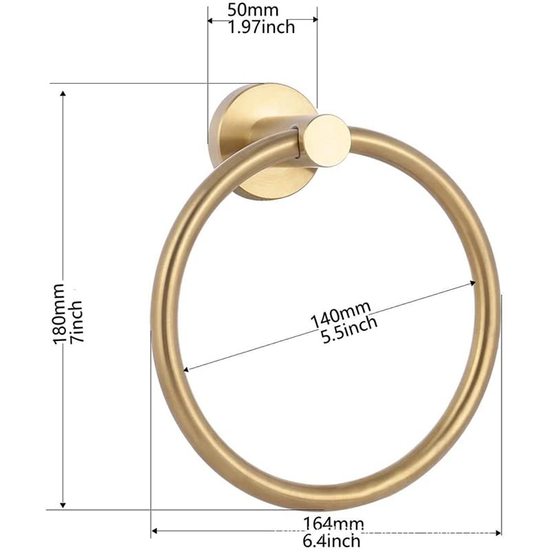 HIGOH Towel Racks,Bath Towel Holder,Bathroom Hand Towel, Stainless Steel Towel Holder,Bathroom Wall Mounted round Towels,Towel Rack,Kitchen Stora