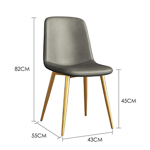 dining chair Kitchen Dining Room Furniture Chairs Faux Matte Suede Leather Dining Chairs with Backrest Soft Cushion And Sturdy Metal Legs For Off