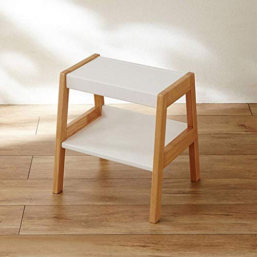 LUKEO Wooden bench-Solid Wood Stool Home Adult Small Bench Living Room Change Shoes Stool Nordic Creative Square Stool Makeup Stool