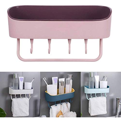 N/A Towel rack - Bathroom Towel Shelf Mounted,Self Adhesive No Drilling Removable Plastic Sink Decro Shelf Organizer For Kitchen,Bedroom,Toilet (
