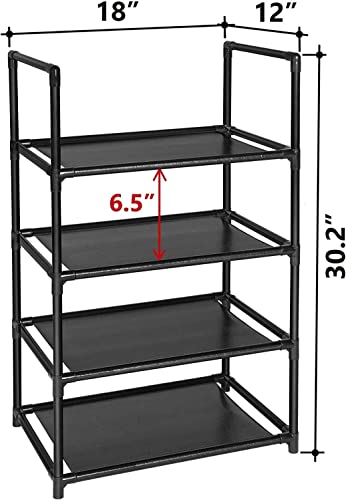 LILIKY Shoe Rack, Bedroom, Balcony, New Entrance, Outdoor Narrow And Small Corridor, Easy Passage (Size : 4 tiers)