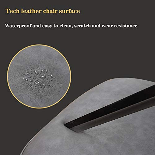 Modern Kitchen Dining Room Chairs Faux Matte Suede Leather Dining Chairs For Living Room Terrace Office Kitchen Lounging (Color : Grey)