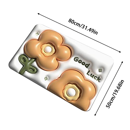 Tytlyworth Indoor Front Door Carpet - Soft, Super Absorbent 3D Bath Rugs | Cute Entrance Floor Mat Decoration, Quick Drying Floor Mats for Welcom