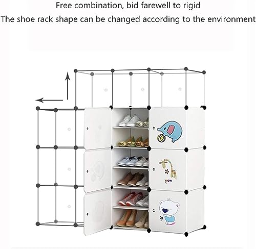 KRHINO Shoe Rack Shoe Storage Organizer Tower, Modular Cabinet Shelving For Space Saving, Shoe Rack Shelves For Shoes, Boots, Slippers (Color : S