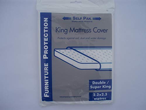 MATTRESS COVER Double/King/Superking for Moving or Storage (Large Polythene bag). It is manufactured to the standard required by Removal Companie