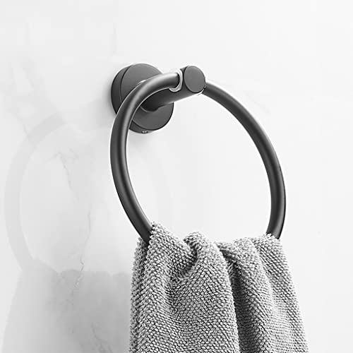 HIGOH Towel Racks,Bath Towel Holder,Bathroom Hand Towel,Towel,Bathroom Towel Rack,Towel Hanging Towel Rail,Round Stainless Steel Hand Towel Holde