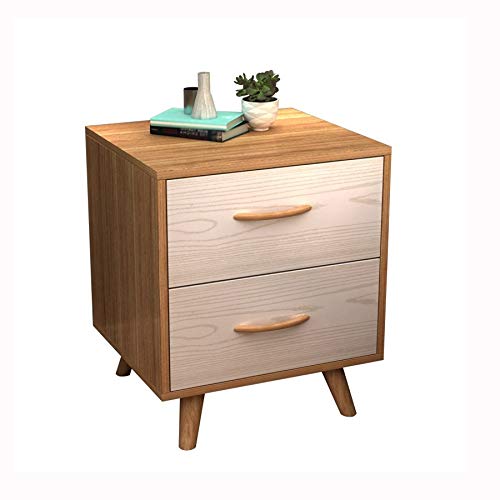 JYDQM Mini Bedside Table Simple Simple Locker, Double Drawer Design Bedside Table