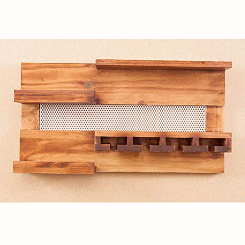 PIBM Solid Wood Wine Rack Wall-Mounted Dining Room Living Room Bar Shelf Stand High Glass Rack J1122