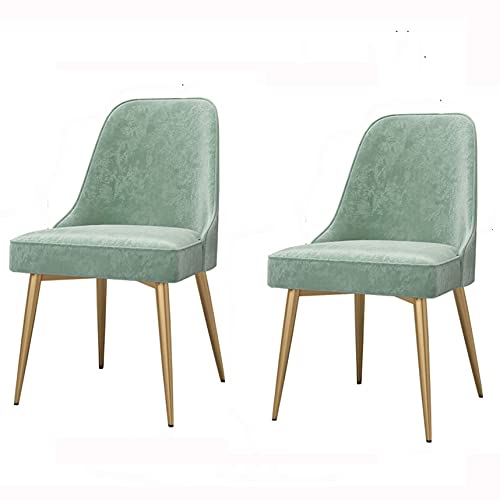 dining chair Kitchen Dining Room Furniture Chairs Kitchen Dining Chairs Set Of 2 Living Room Chairs with Metal Legs Velvet Seat and Backrests for