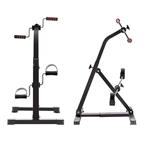LUNEZY Rehabilitation Bicycle,Adjustable Resistance Home Office Mini Pedal Bike Upper and Lower Portable Pedal Trainer Bike Arm and Leg Exerciser