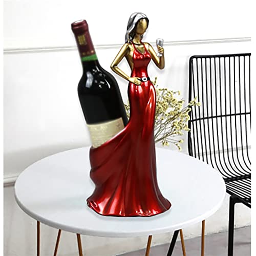 LUKEO Blue Red Living Room Dress Beauty Home Dining Table Decoration Resin Jewelry Shelf Wine Bottle Rack ( Color : D , Size