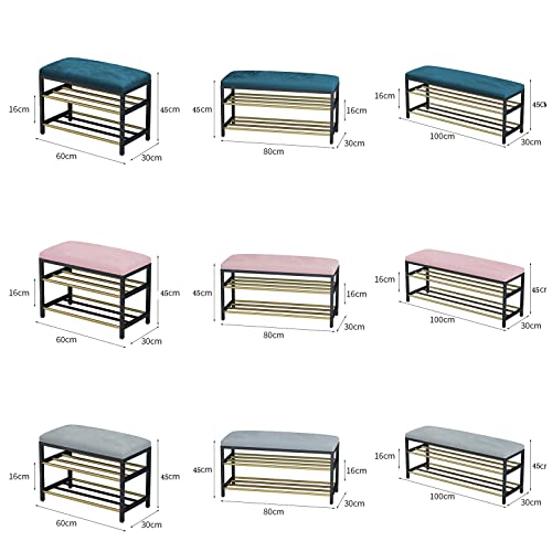 shoe storage bench ottoman Storage Benches Entryway Shoe Bench With storage,2 Tier Metal Shoe Rack With Faux Leather Seat,Upholstered Shoe storag