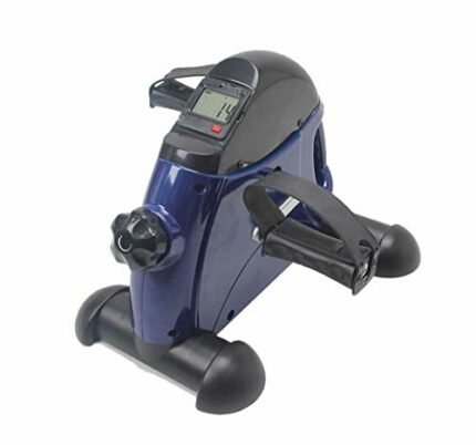 N/A Portable Mini Exercise Bike Peddler Arm Leg Foot Under Desk Pedal Exerciser Machine Under Desk Bike with Handle for Medical Recovery 43 * 34