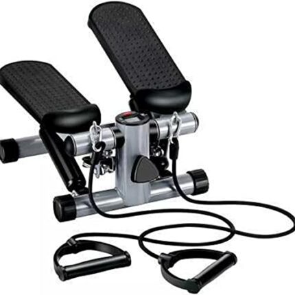 Mini Stepper Home Exercise Machine-Mini Stepper W/Resistance Bands Set - Built in Monitor-Stepper Up-down with or Without Training Bands Holistic