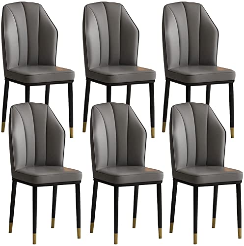 dining chair Office Reception Chairs Business Dining Chairs Set Kitchen Dining Chairs Set of 6 Modern High Back Soft Seat Kitchen Living Room Cha