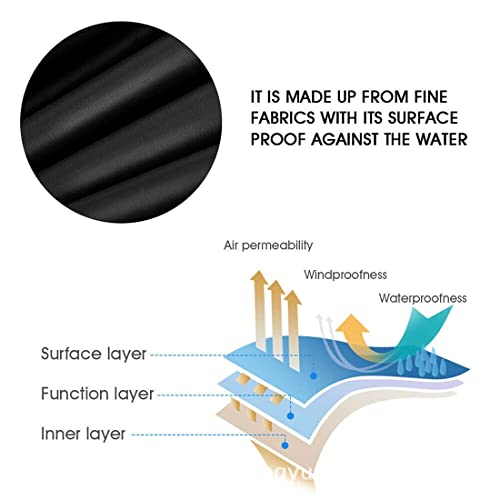 Patio Waterproof Cantilever Umbrella Cover with Sturdy Zipper UV Water Resistant Banana Style Large Umbrella Protector for Garden Yard Market (Gr