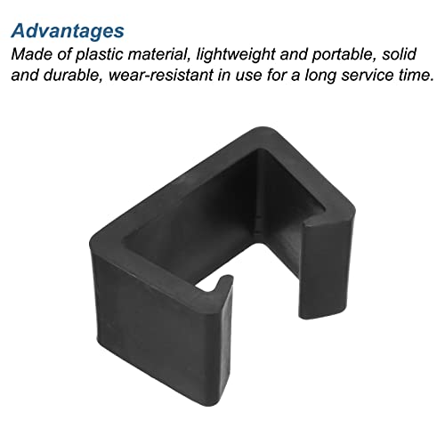 PATIKIL Patio Furniture Clips, 8 Pack Sofa Rattan Furniture Clamps Wicker Fixed Connection Chair Fasteners for Outdoor Garden, Black