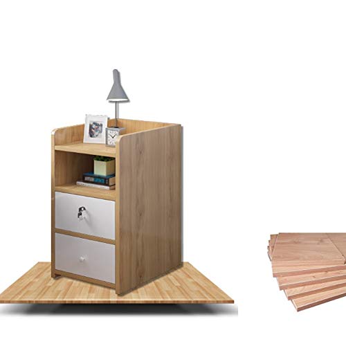 LUKEO Creative Solid Wood Coffee Table Bedside Table, Household Bedside Table Bedside Table Bedroom Storage Furniture