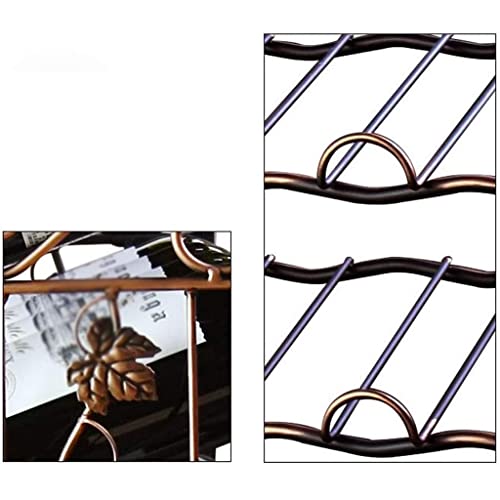NEOCHY Modern Minimalist Wrought Iron Wine Rack, Bar Creative European Style Wine Bottle Rack