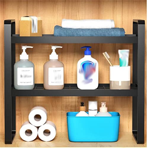 DLOETT Under The Sink Shelf Bathroom Cabinet Cabinet Layered Shelf Bathroom Kitchen Sink Under The Sink