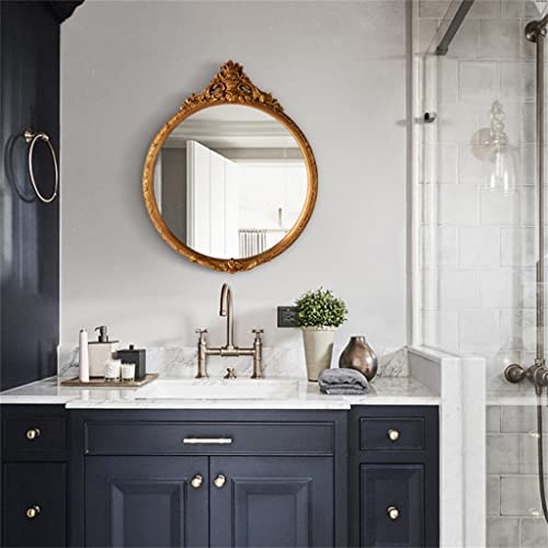 SDFGH Room Interior Round Bath Wall Apartment Decorating Relief Mirrors Furniture Home Decoration