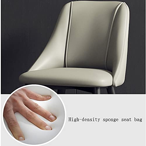 RILOOP Dining Chairs,Modern Pu Leather High Back Padded Soft Seat with Carbon Steel Legs for Office Lounge Dining Kitchen Bedroom Living Room Cha