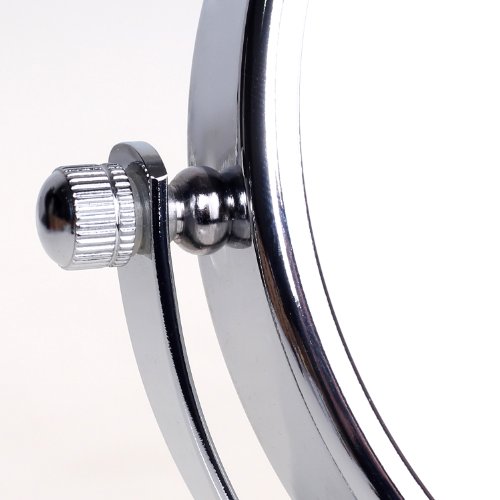 HIMRY Stand Height-Adjustable 10x Magnification, 8 Inch, Mirror 360 ° rotating chrome Vanity Mirror Shaving Mirror Bathroom Mirror, Standard + 10