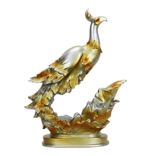 LUKEO Gold blue phoenix wine rack wine bottle handicraft bottle rack champagne rack wine rack ( Color : D , Size