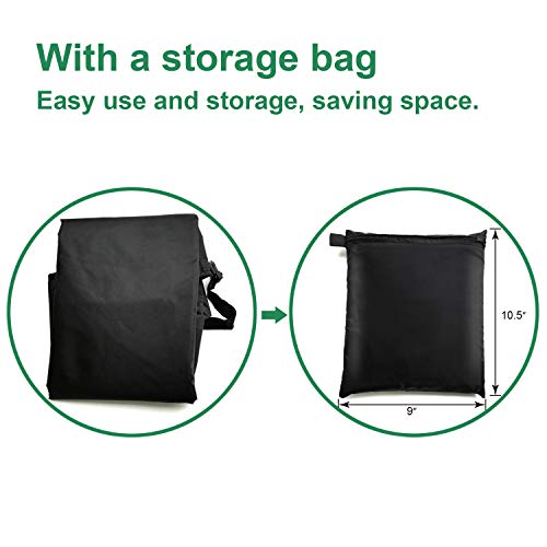 INMUA Sun Lounger Covers 2 Pack Outdoor Garden Sunbed Cover, Waterproof, Windproof, Anti UV, Heavy-Duty Garden Rattan Patio Furniture Protector (