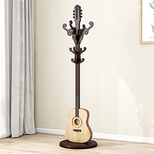 MJWDP Solid wood hanger floor bedroom creative coat rack bedroom corner home living room removable hanger
