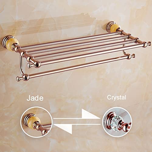 HIGOH Towel Racks,Bathroom Towel Rack Wall Mounted Towel Holder,Light Jade Bathroom Towel Rack,Bathroom Towel Holder,European Hardware