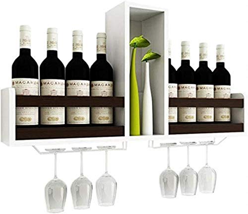 NEOCHY Wine Rack Modern Wall-Mounted Retro Bar Shelf Wine Cabinet Living Room Simple Decorative