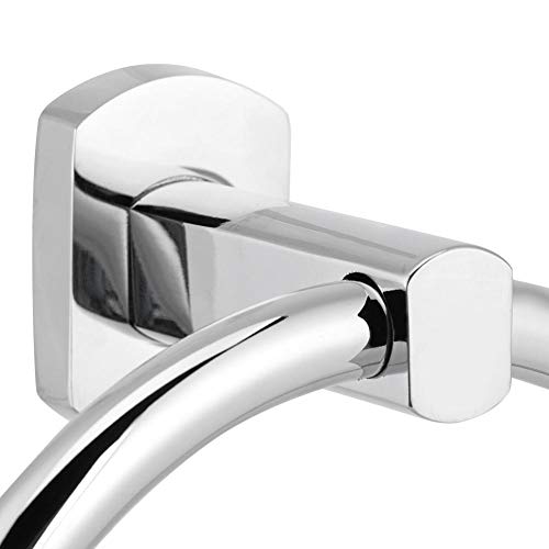 Fishlor Hand Towel Ring, Stainless Steel Towel Holder Wall-Mounted Round Towel Rack Bathroom Toilet Kitchen Storage Accessories