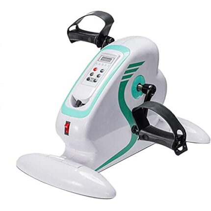 LUNEZY Electric Pedal Exerciser, Adjustable Portable Electric Mini Exercise Bike, for Arm and Leg Rehab Work-Out, with Remote Control