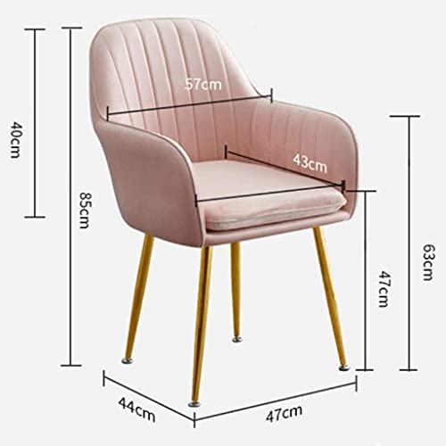dining chair Office Reception Chairs Business Dining Chairs Set Kitchen Dining Chairs Soft Velvet Cushion Metal Anti-Skid Foot Cap Can Adjusted N
