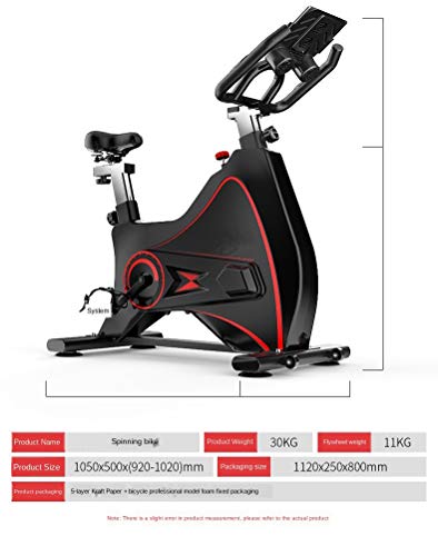 N/A Household Fitness Bike Spinning Fitness Equipment Indoor Bicycle Sports qi Bicycle (Color : Black)