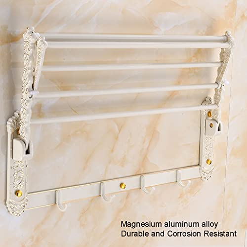 HIGOH Towel Racks,Bathroom Towel Rack Wall Mounted Towel Holder,Towel Rack,Bathroom Rack,Bathroom 3-Layer Towel Holder,Space Aluminum