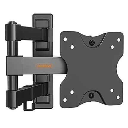 VonHaus TV Wall Bracket for 13-27" Screens, Articulating TV Bracket, Wall Mount with Full Tilt Swivel & Extension, 20kg Capacity, Max VESA: 100x1