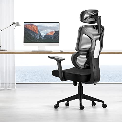Play haha.Back Friendly Office Chair Ergonomic Desk Chair Swivel Chair With Adjustable Lumbar Support Headrest And Armrest Height Adjustment and