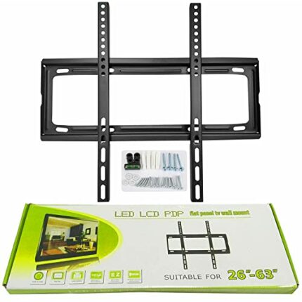 TV Wall Bracket Mount Slim Monitor Stand for 26 x 63, LCD LED 3D plasma Flat TVs Full Motion Heavy-Duty Wall Bracket, Sturdy and Strong Flat Scre