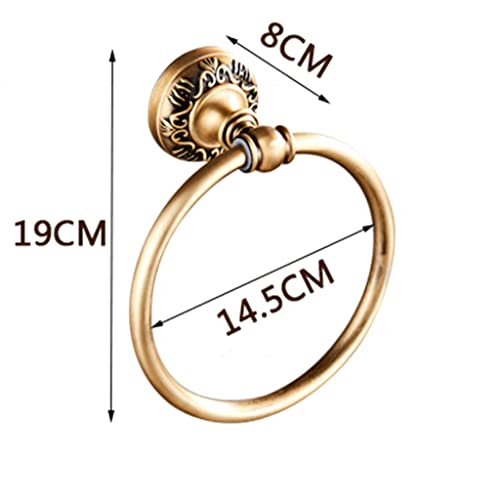 HIGOH Towel Racks,Bath Towel Holder,Bathroom Hand Towel,Antique Towel Towel Rack Towel,European Retro Bathroom Towel Hanger Wall Mount Bathroom H