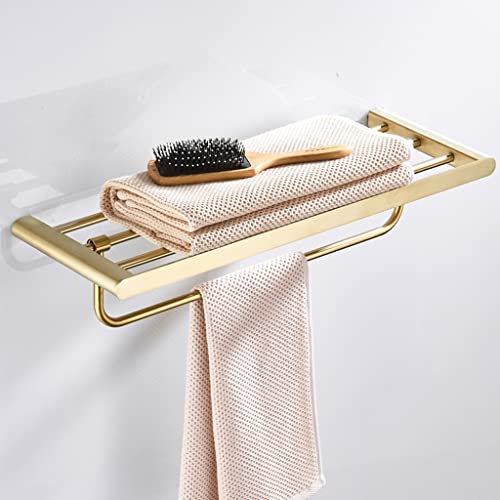 HIGOH Towel Racks, Bathroom Towel Rack Wall Mounted Towel Holder,Nordic Brushed Towel Rack,Bathroom Hardware,Bath Towel Holder
