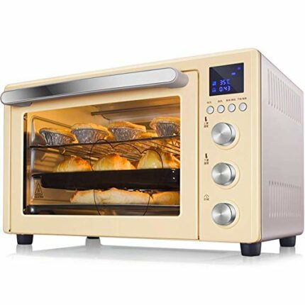 YYURUYI Electric Oven Home Baking Multifunctional Automatic Cake Machine 32 Liters Capacity Double Probe Temperature Control 3D Hot Air Circulati