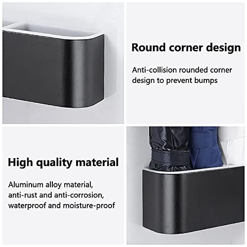 FBITE Umbrella Stands,Metal Umbrella Holder Stand, Entryway Space Saving Umbrella Holder, Wall Mounted with Drip Tray, for Hallway Foyer/Double L