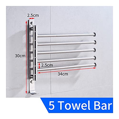 HIGOH Towel Racks,Towel Holder Towel Rail for Bathroom, Towel Bar Holder Stainless Steel Bathroom Hand Towel Holder Hanging Holder Wall Mounted M