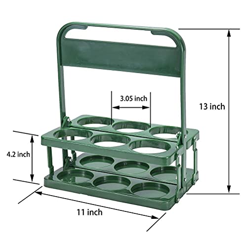 TBEONE Glass Collector Carrier Milk Bottle Holder, Foldable Wine Rack Beer Bottle Portable Wine Beer Rack Basket for Bar Outdoor Picnic Party